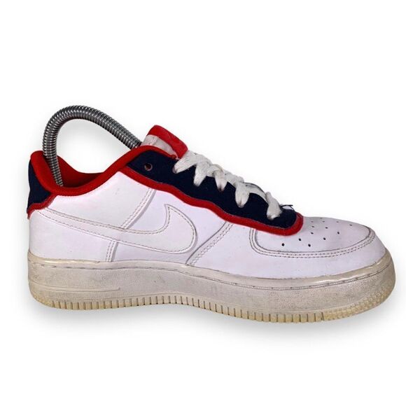 Nike Air Force 1 AF1 LV8 White / Blue / Red BV1084-101 Youth 4.5 Women's 6 - Picture 7 of 12